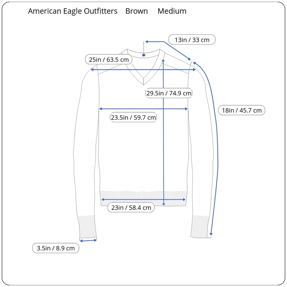 🔥NWT🔥 American Eagle Outfitters Women’s Oversized V-Neck Sweater - Picture 8 of 8